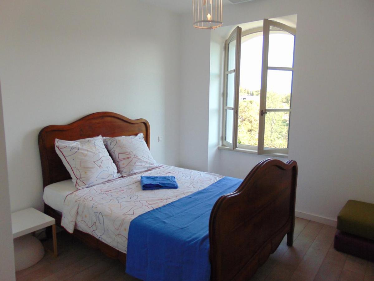 L'Elegante Bastide En Pierre Avec Vue Sur Le Vieux Village De Mougins Eksteriør bilde